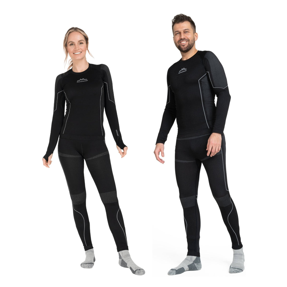 Thermounterwäsche Damen Set – Oberteil & Hose mit Daumenloch