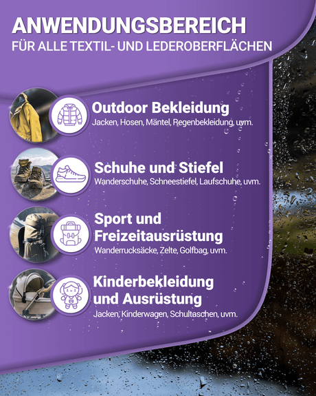 Alpenwert Imprägnierung als Sprühflasche, DWR-Imprägnierung für Jacken, Schuhe und Rucksäcke