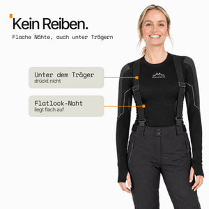 Thermounterwäsche Damen Set – Oberteil & Hose mit Daumenloch