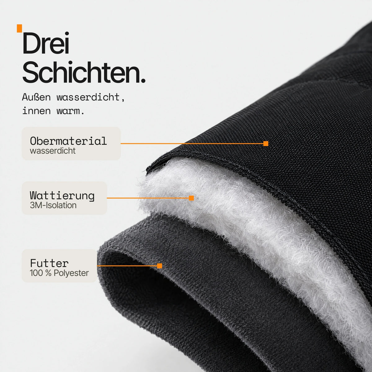 Skihandschuhe – wasserdicht, touchscreenfähig, mit Handschlaufe