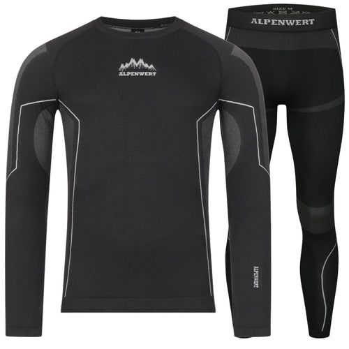 Thermounterwäsche Herren Set – Oberteil & Hose mit Daumenloch