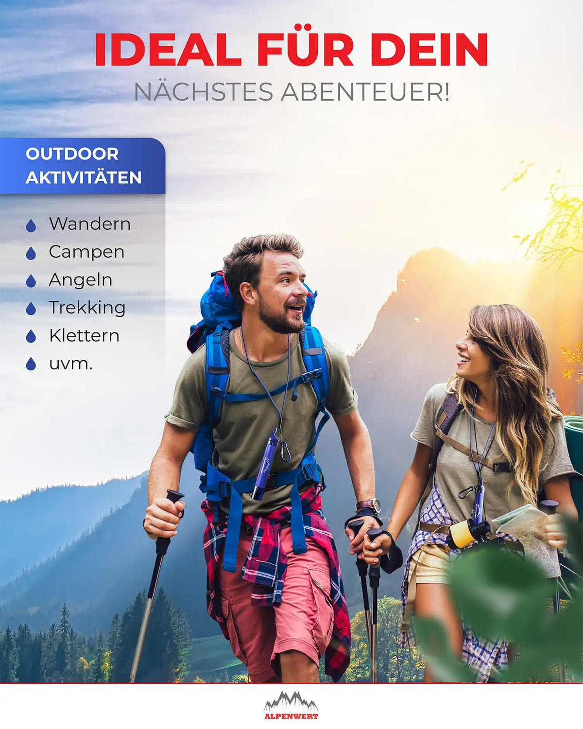 Wasserfilter Outdoor mit 4.000 L Kapazität - ALPENWERT
